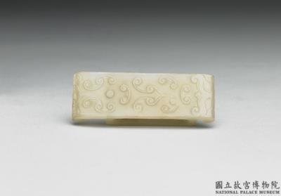 图片[2]-Jade scabbard slide in antiquarian style,Yuan to Ming dynasty-China Archive